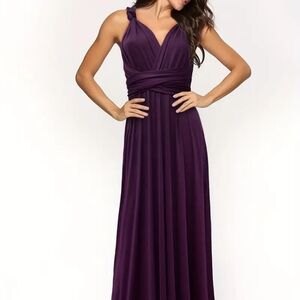 Elegant Purple Maxi Dress